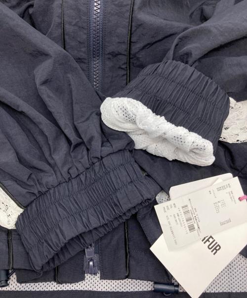 furfur（ファーファー）FURFUR (ファーファー) レースコンビトラックブルゾン ネイビー サイズ:Fの古着・服飾アイテム