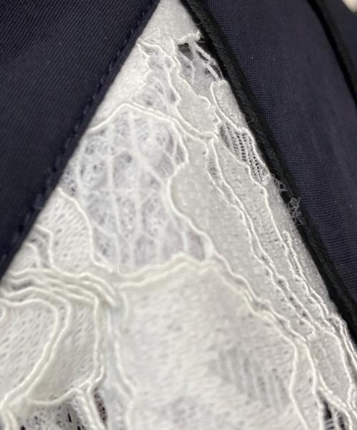 furfur（ファーファー）FURFUR (ファーファー) レースコンビトラックブルゾン ネイビー サイズ:Fの古着・服飾アイテム