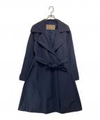 MaxMara cityマックスマーラシティー）の古着「ベルテッドコート」｜ネイビー