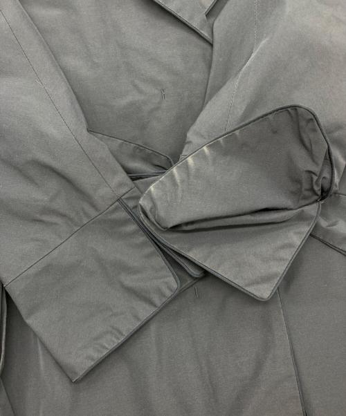 MaxMara city（マックスマーラシティー）MaxMara CITY (マックスマーラシティー) ベルテッドコート ネイビー サイズ:36の古着・服飾アイテム