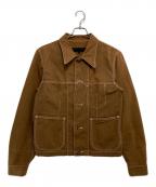 COMME des GARCONS HOMMEコムデギャルソン オム）の古着「Flower Paint COTTON Shirts」｜ブラウン