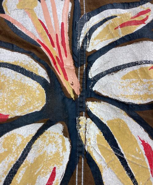 COMME des GARCONS HOMME（コムデギャルソン オム）COMME des GARCONS HOMME (コムデギャルソン オム) Flower Paint COTTON Shirts ブラウン サイズ:Mの古着・服飾アイテム