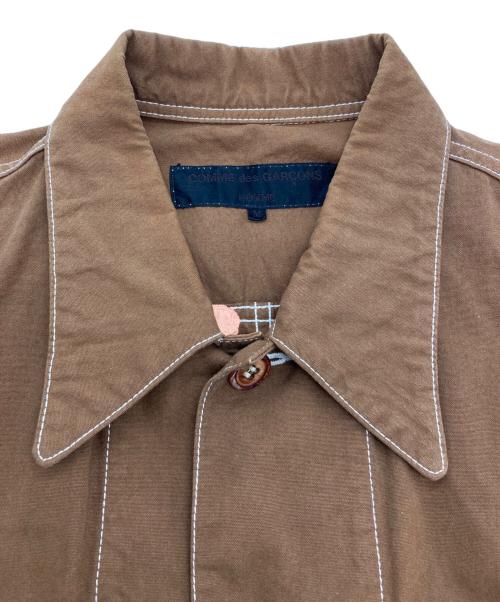 COMME des GARCONS HOMME（コムデギャルソン オム）COMME des GARCONS HOMME (コムデギャルソン オム) Flower Paint COTTON Shirts ブラウン サイズ:Mの古着・服飾アイテム