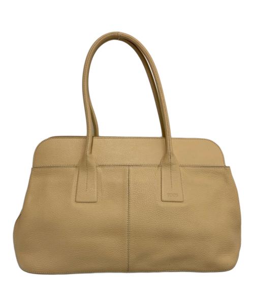 TOD'S（トッズ）TOD'S (トッズ) レザートートバッグ ベージュの古着・服飾アイテム