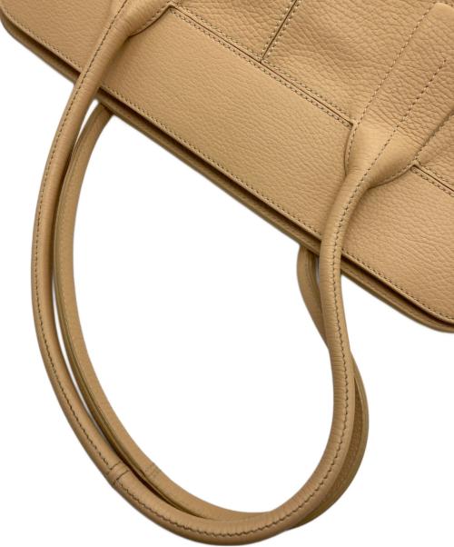 TOD'S（トッズ）TOD'S (トッズ) レザートートバッグ ベージュの古着・服飾アイテム