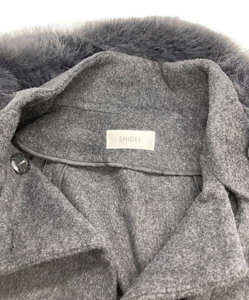 Snidel（スナイデル）Snidel (スナイデル) ショートケープコート グレー サイズ:Fの古着・服飾アイテム