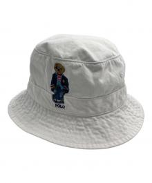 POLO RALPH LAUREN（ポロ・ラルフローレン）の古着「ポロベア バケットハット」｜ホワイト