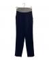 BORDERS at BALCONY（ボーダーズアットバルコニー）の古着「HIGH-RISE TUCK PANTS」｜ネイビー