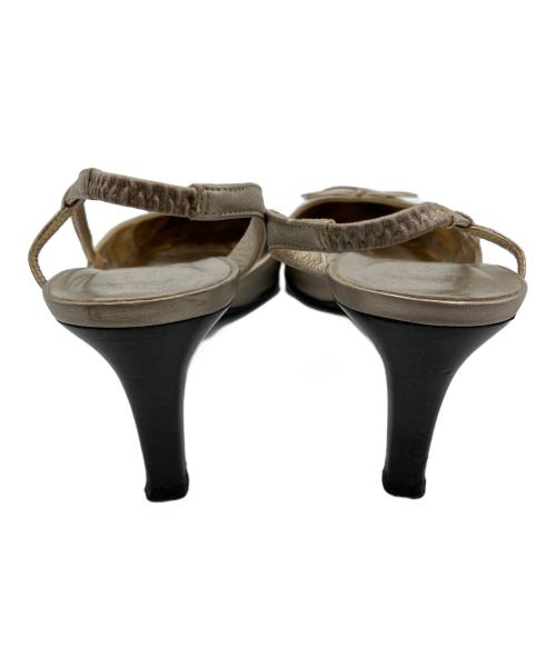 CHANEL（シャネル）CHANEL (シャネル) ココマークバイカラーサンダル ベージュ×ブラック サイズ:38の古着・服飾アイテム