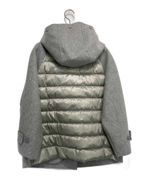 WEEKEND Max Mara（ウィークエンド マックスマーラ）Weekend Max Mara (ウィークエンド マックスマーラ) ダウン切替フーデッドコート グレー サイズ:36の古着・服飾アイテム