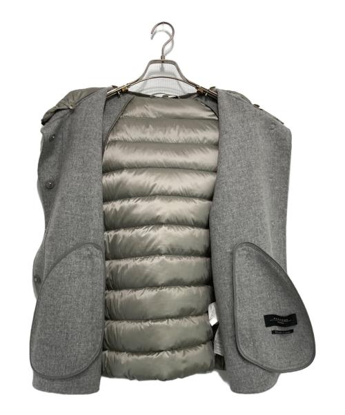 WEEKEND Max Mara（ウィークエンド マックスマーラ）Weekend Max Mara (ウィークエンド マックスマーラ) ダウン切替フーデッドコート グレー サイズ:36の古着・服飾アイテム