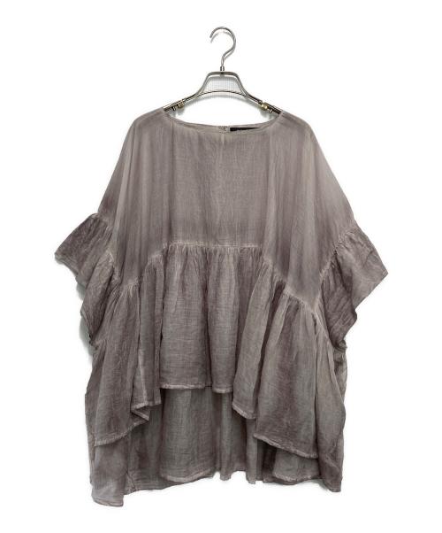 mizuiro-ind（ミズイロインド）mizuiro-ind (ミズイロインド) フリルブラウス ピンク サイズ:-の古着・服飾アイテム