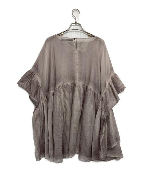 mizuiro-ind（ミズイロインド）mizuiro-ind (ミズイロインド) フリルブラウス ピンク サイズ:-の古着・服飾アイテム