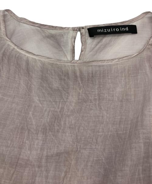 mizuiro-ind（ミズイロインド）mizuiro-ind (ミズイロインド) フリルブラウス ピンク サイズ:-の古着・服飾アイテム