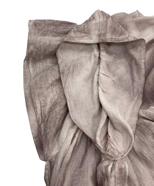 mizuiro-ind（ミズイロインド）mizuiro-ind (ミズイロインド) フリルブラウス ピンク サイズ:-の古着・服飾アイテム