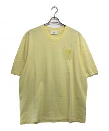 AMI Alexandre Mattiussi（アミアレクサンドルマテュッシ）の古着「ハートロゴ刺繍Tシャツ」｜イエロー