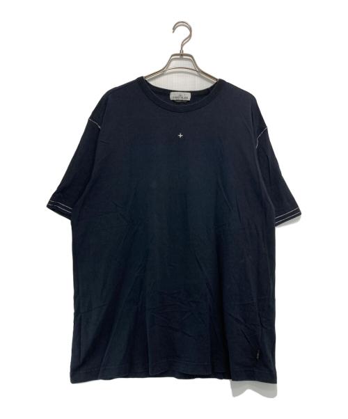 STONE ISLAND（ストーンアイランド）STONE ISLAND (ストーンアイランド) コンパス刺繍ステッチTシャツ ブラック サイズ:3XLの古着・服飾アイテム