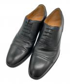 GUCCIグッチ）の古着「ヒールロゴストレートチップシューズ」｜ブラック