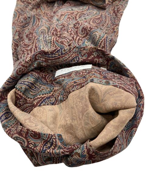 Pilgrim（ピルグリム）Pilgrim (ピルグリム) レーヨンキュプラシルク オープンカラーシャツ ブラウン サイズ:Sの古着・服飾アイテム