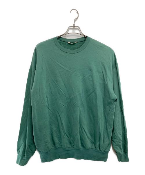 AURALEE（オーラリー）AURALEE (オーラリー) ELASTIC HIGH GAUGE SWEAT P/O グリーン サイズ:４の古着・服飾アイテム