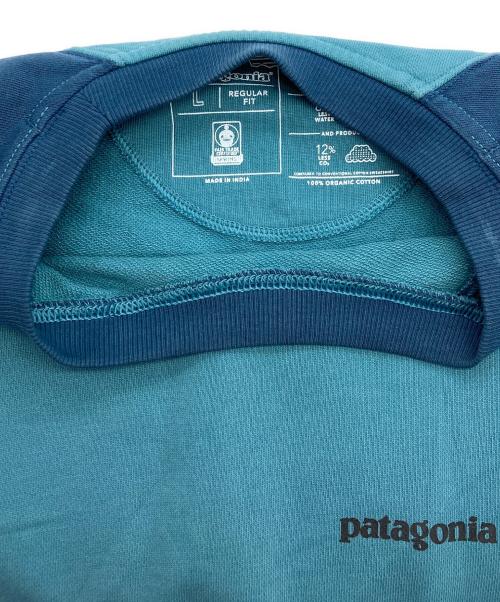 Patagonia（パタゴニア）Patagonia (パタゴニア) ラグランスリーブクルーネックスウェット グリーン サイズ:Lの古着・服飾アイテム