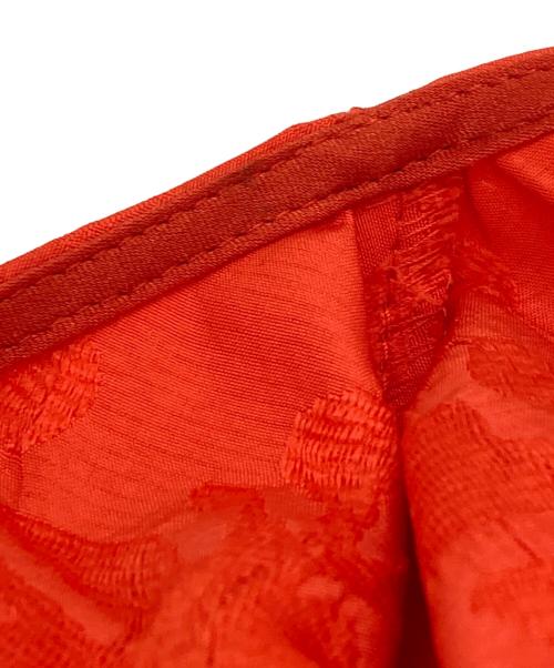 BALLSEY（ボールジィ）BALLSEY (ボールジィ) フラワージャカード ツイストスリーブブラウス オレンジ サイズ:36の古着・服飾アイテム