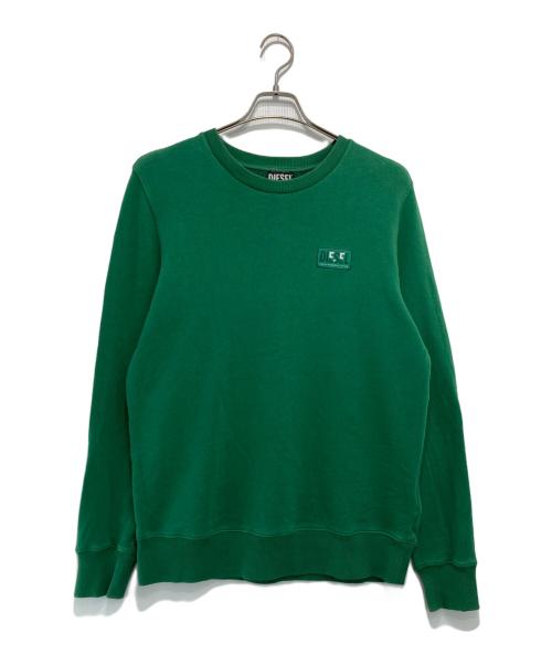 DIESEL（ディーゼル）DIESEL (ディーゼル) クルーネックスウェット グリーン サイズ:Sの古着・服飾アイテム