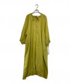 SLOBE IENAスローブ イエナ）の古着「ボリュームスリーブリネンワンピース」｜イエロー