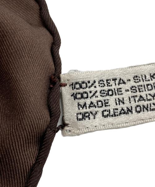 CHANEL（シャネル）CHANEL (シャネル) ココマーク チェーン柄スカーフ ブラウンの古着・服飾アイテム