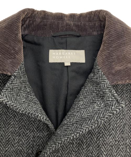 MARGARET HOWELL（マーガレットハウエル）MARGARET HOWELL (マーガレットハウエル) Harris Tweed (ハリスツイード) ウールジャケット グレー サイズ:Mの古着・服飾アイテム