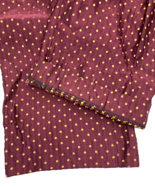 DRIES VAN NOTEN（ドリスヴァンノッテン）DRIES VAN NOTEN (ドリスヴァンノッテン) ドットパンツ レッド サイズ:34の古着・服飾アイテム