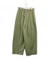 DRAWER (ドゥロワー) バックギャザータックパンツ グリーン サイズ:36：8000円