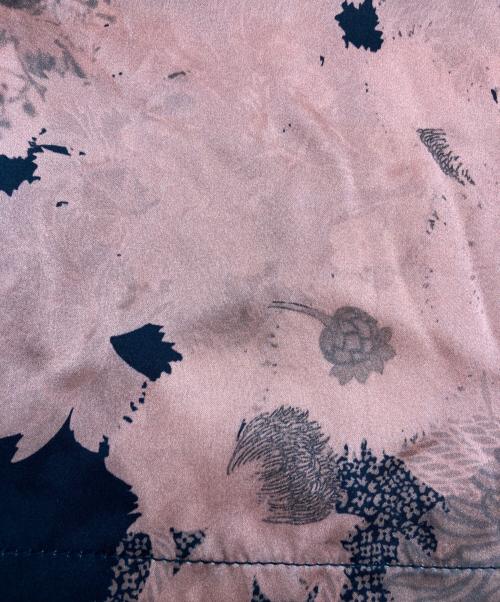 DRIES VAN NOTEN（ドリスヴァンノッテン）DRIES VAN NOTEN (ドリスヴァンノッテン) シルク切替カットソー オレンジ×ブラック サイズ:XSの古着・服飾アイテム