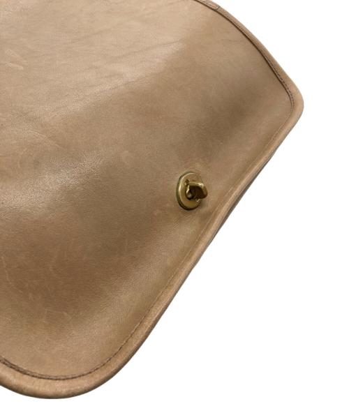 COACH（コーチ）COACH (コーチ) ［OLD COACH］レザーショルダーバッグ ベージュの古着・服飾アイテム