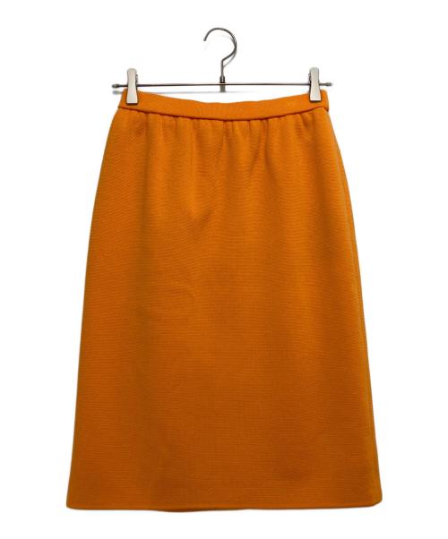 Yves Saint Laurent（イヴサンローラン）Yves Saint Laurent (イヴサンローラン) ニットスカート オレンジ サイズ:11号の古着・服飾アイテム