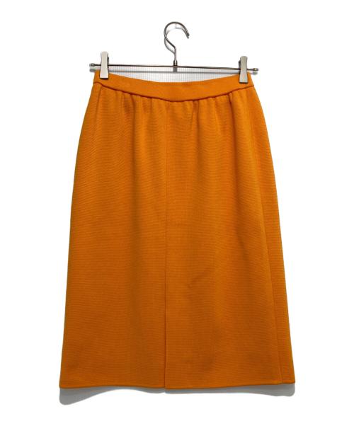 Yves Saint Laurent（イヴサンローラン）Yves Saint Laurent (イヴサンローラン) ニットスカート オレンジ サイズ:11号の古着・服飾アイテム