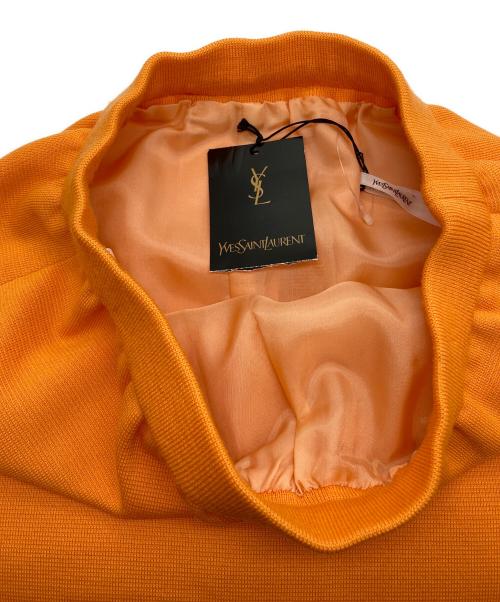 Yves Saint Laurent（イヴサンローラン）Yves Saint Laurent (イヴサンローラン) ニットスカート オレンジ サイズ:11号の古着・服飾アイテム