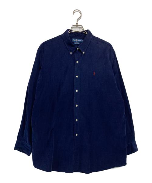 RALPH LAUREN（ラルフローレン）RALPH LAUREN (ラルフローレン) ELLINGTON コーデュロイ ボタンダウンシャツ ネイビー サイズ:3Lの古着・服飾アイテム
