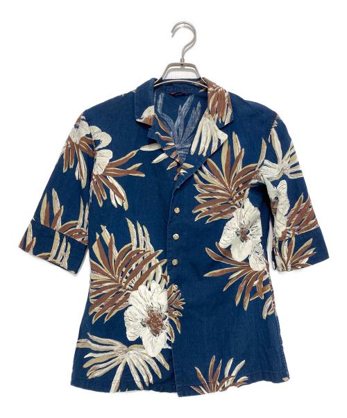 R BY 45rpm（アールバイフォーティファイブアールピーエム）R BY 45rpm (アールバイフォーティファイブアールピーエム) アロハシャツ ネイビー サイズ:-の古着・服飾アイテム