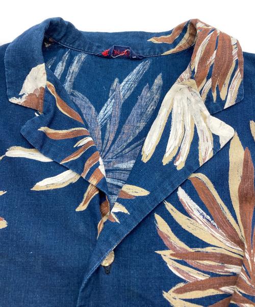 R BY 45rpm（アールバイフォーティファイブアールピーエム）R BY 45rpm (アールバイフォーティファイブアールピーエム) アロハシャツ ネイビー サイズ:-の古着・服飾アイテム