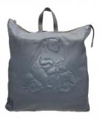 IO PELLEイオペレ）の古着「レザーリュック」｜ネイビー