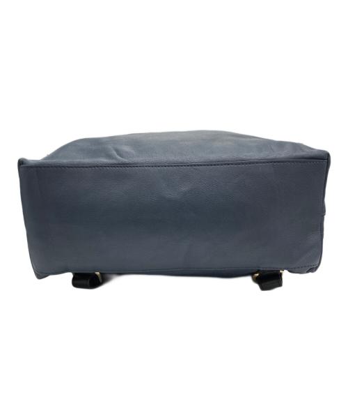 IO PELLE（イオペレ）IO PELLE (イオペレ) レザーリュック ネイビーの古着・服飾アイテム