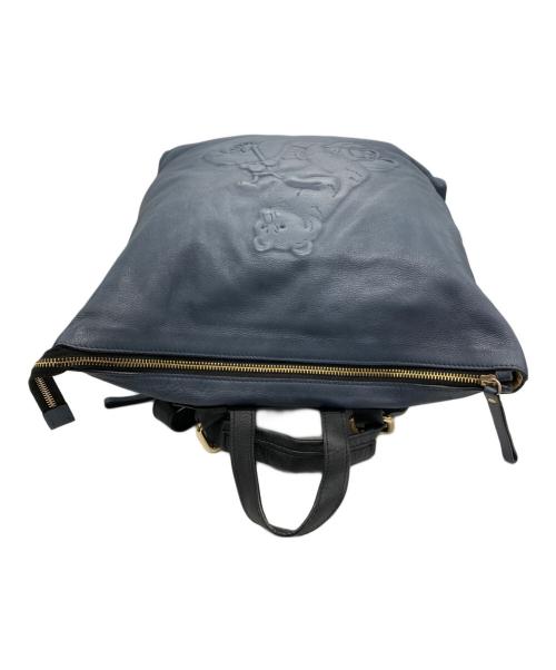 IO PELLE（イオペレ）IO PELLE (イオペレ) レザーリュック ネイビーの古着・服飾アイテム