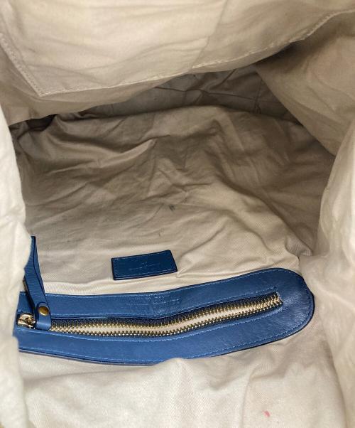 IO PELLE（イオペレ）IO PELLE (イオペレ) レザーリュック ネイビーの古着・服飾アイテム