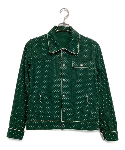 WACKO MARIA（ワコマリア）WACKO MARIA (ワコマリア) ドット柄パイピングジャケット グリーン サイズ:Sの古着・服飾アイテム