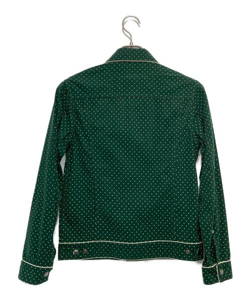 WACKO MARIA（ワコマリア）WACKO MARIA (ワコマリア) ドット柄パイピングジャケット グリーン サイズ:Sの古着・服飾アイテム