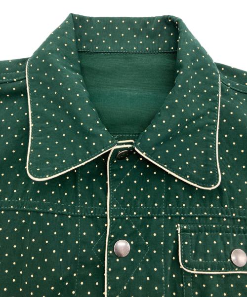 WACKO MARIA（ワコマリア）WACKO MARIA (ワコマリア) ドット柄パイピングジャケット グリーン サイズ:Sの古着・服飾アイテム