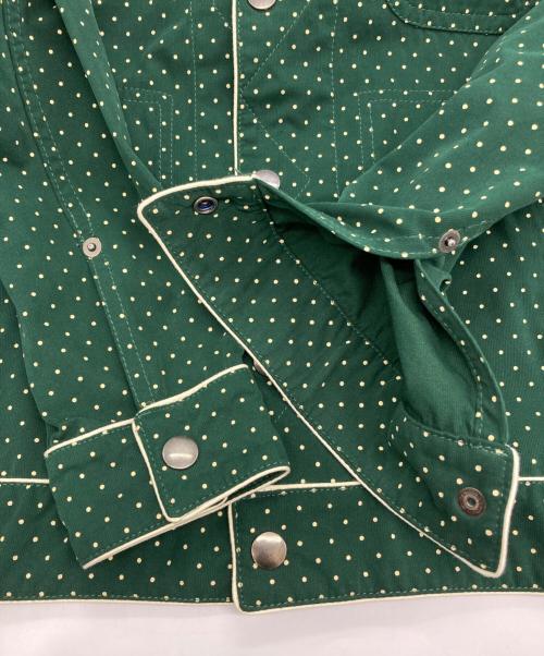 WACKO MARIA（ワコマリア）WACKO MARIA (ワコマリア) ドット柄パイピングジャケット グリーン サイズ:Sの古着・服飾アイテム