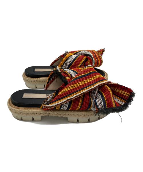 N°21 numero ventuno（ヌメロヴェントゥーノ）N°21 NUMERO VENTUNO (ヌメロヴェントゥーノ) 厚底サンダル マルチカラー サイズ:36の古着・服飾アイテム