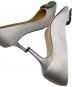 中古・古着 Manolo Blahnik (マノロブラニク) 【HANGISI】サテンヒールパンプス シルバー サイズ:38：18000円